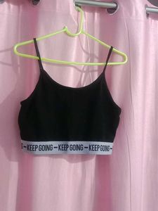Oversized Crop Tshirt With A Bra Inside