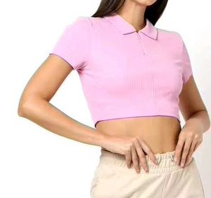Pink collared top
