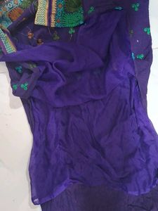 Purple Embroidered Kurta