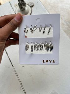Silver Hoops Earrings