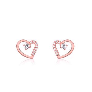 925 Real Silver Heart Earrings