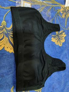 Teens Black Sports Bra - Size 38