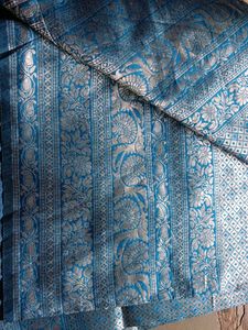 Blue &amp; Silver Saree