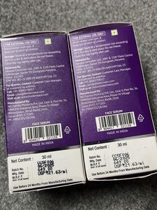 The Derma Co Face Serum pack 2