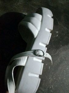 White Heel Sandals