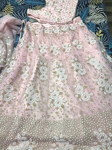 Pink Floral Lehenga