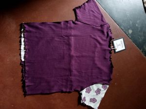 Rubbed Purple Tshirt With Tag