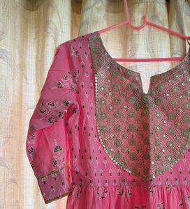 ✨[SALE] Elegant Pink Anarkali Kurta Set