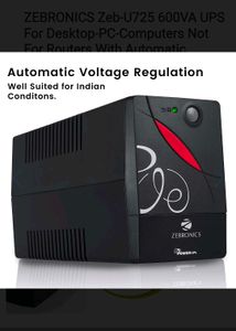 🔥 Offer !! ZEBRONICS UPS
