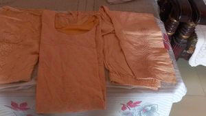 Peach Embroidered Kurta Set