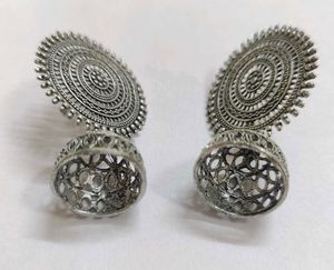 Silver Oxidised Earrings