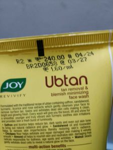 Joy Revivify Ubtan Face Wash