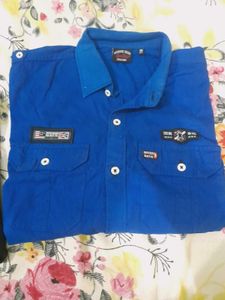 Blue Casual Shirt With Black Jeans