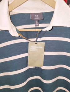 OLD MONEY STRIPED ZIPPER POLO TEE ❤️‍🔥🔥😎