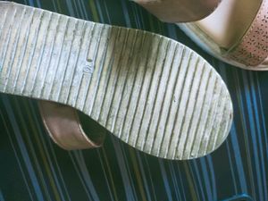 Golden Flats For 5 Yrs Girl