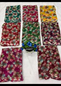Floral Print Saree