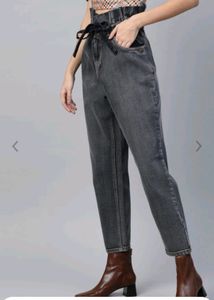Sassafras Bluish -charcoal Paperbag Jeans