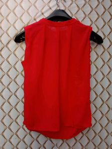 New With Tag Half Korean Red Cute Top