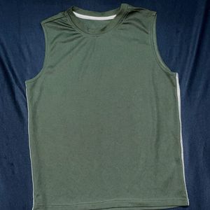 Olive Green Athletic Tank Top