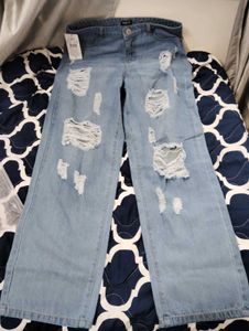 Shein Ripped Light Wash Jeans