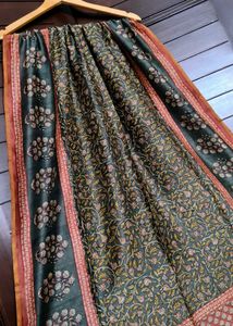 Traditional Hand Block Print Cotton Silk Kurta Set