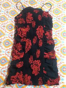 Floral Print Mini Dress
