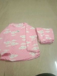 Pink Cloud Pajama Set