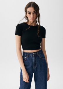 H&amp;M Black Crop Top