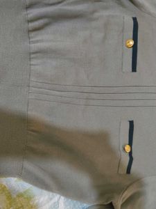 Elegant Olive Green Knit Top