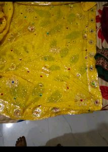 Embroidered Teal Green Saree
