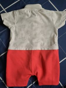 Beige Pink Boy&#39;s Casual Romper