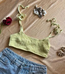 Cute Butter Yellow Bikini Top