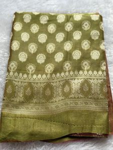 Premium Banarasi unstitched suit set with dupatta