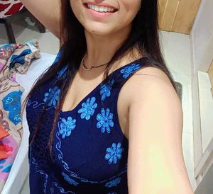 Boho Chic Blue Floral Dress