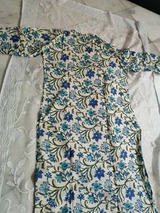 blue pattern a-line kurta 🩵⚡