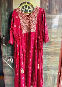 Marron Anarkali