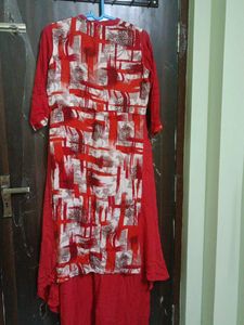 Rayon Long Straight Stylish Kurti