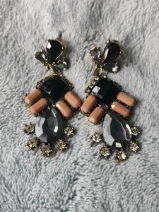Statement Gem Drop Earrings