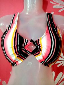 Striped Bikini Top