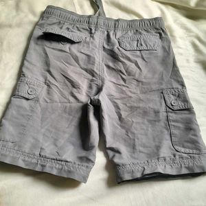 Grey Cargo Shorts