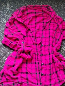 Hot Pink Plaid Flannel