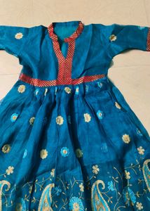 Cotton Blend Beautiful Anarkali Kurta