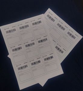 18 Shipping Labels (Black And White?)