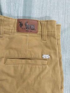 Men&#39;s Slim Fit Brown Bottom Wear