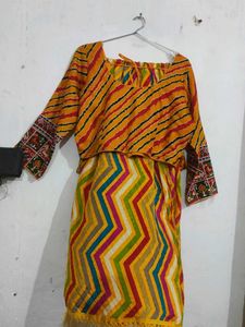 navratri colorful duppataa and blouse