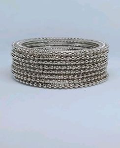 Ethnic Traditional Silver Plated Classic Bangles