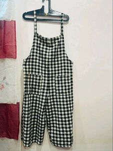 Cute Imported Gingham Jump Suit
