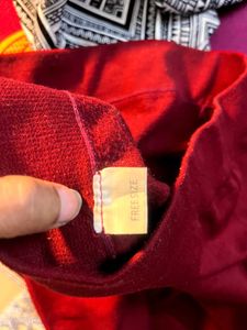 Red Leggings Fleece woolen