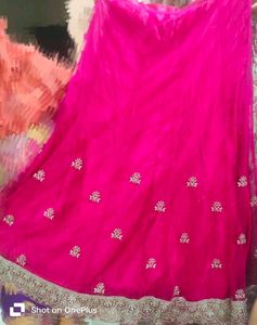 Bridal Heavy Embroidered Pink Gown