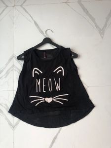 black meow top🖤